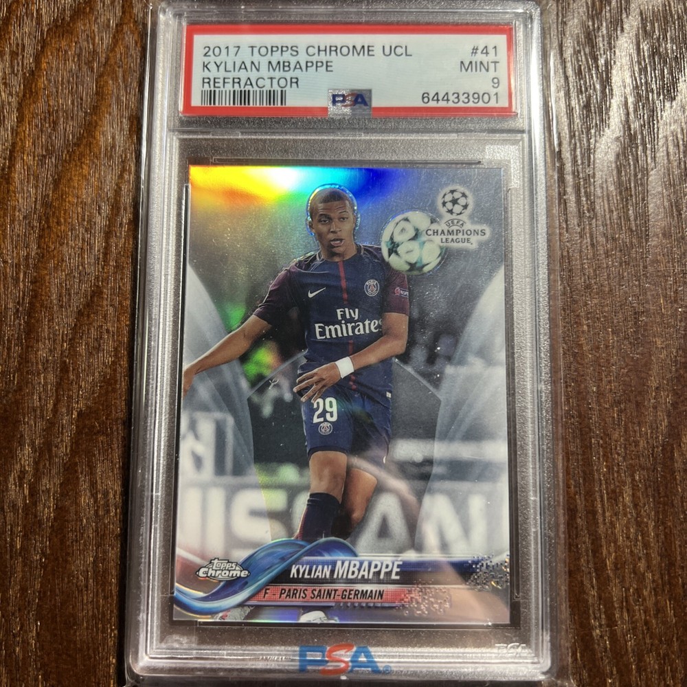2017-18 Topps Chrome UCL - Refractor #41 Kylian Mbappe (RC)