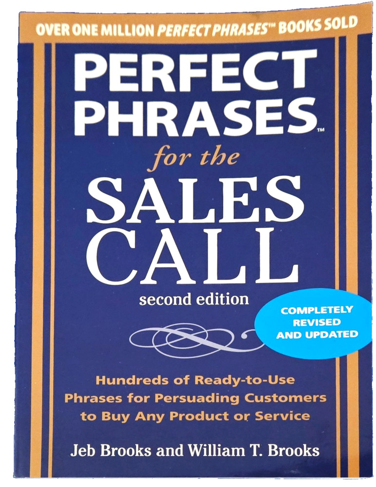 Perfect Phrases For The Sales Call 2Nd Edtion Paperback Book Ships Free