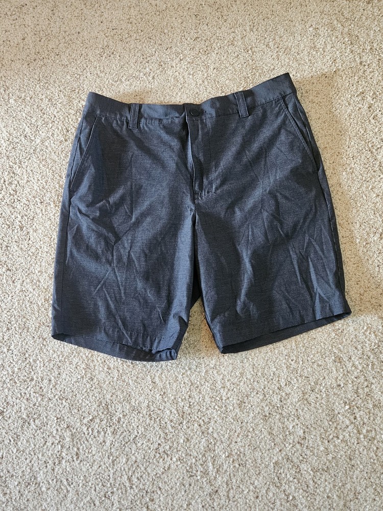 Banana Republic Mens Performance Shorts Elastic Waist Charcoal Size 36