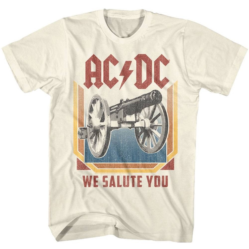 Vintage AC DC Rock Band Salute T-Shirt, Retro Concert Music Tee, Gift For Fan