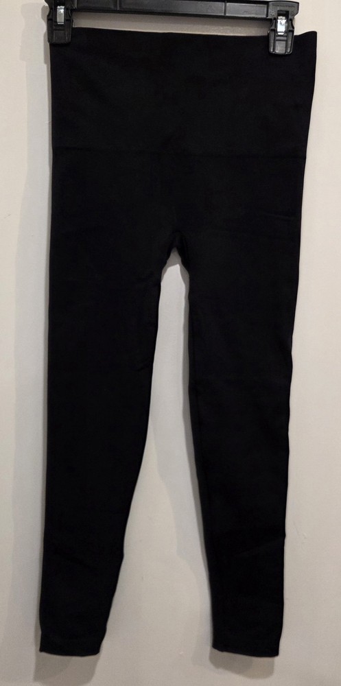Spanx Womens Leggings #20344R Blk Sz M Seamless