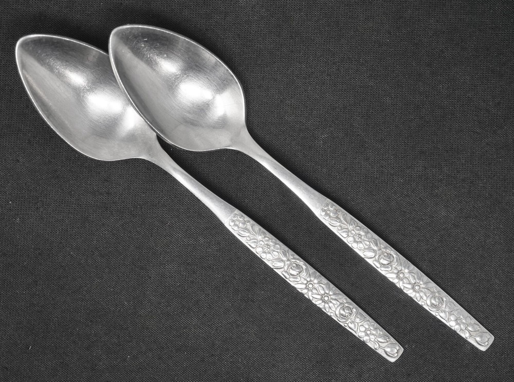 Oneida MALIBU Stainless Teaspoon set of 2. 6 1/8