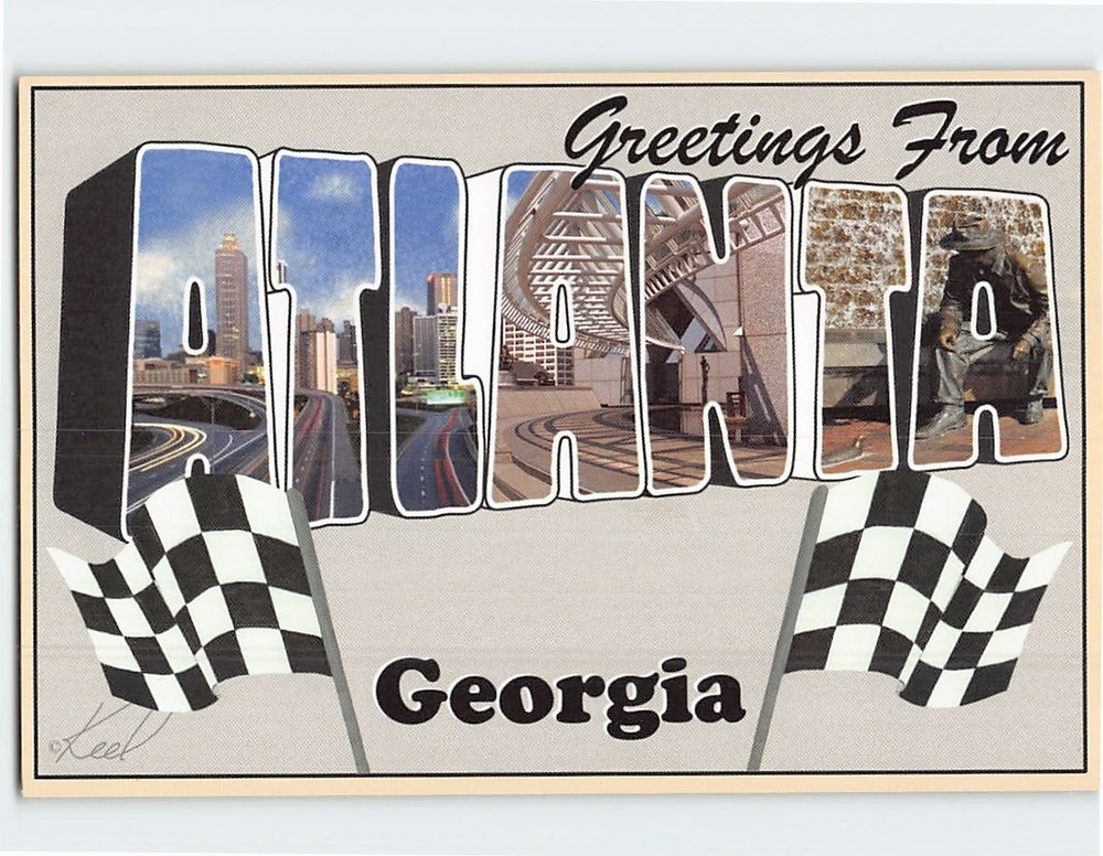 Postcard Greetings From Atlanta Georgia USA