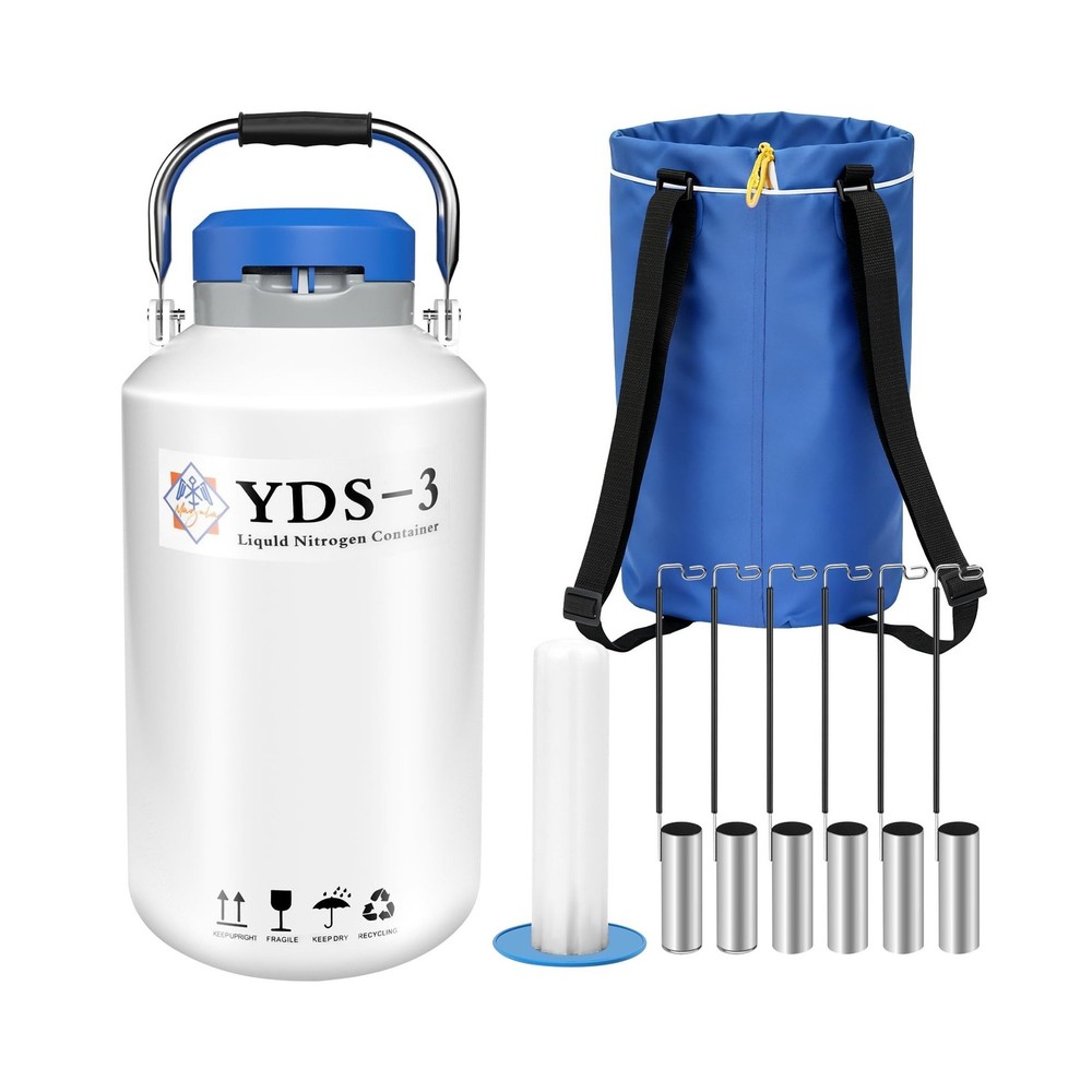 Magula 3L Liquid nitrogen dewar,Liquid Nitrogen Container LN2 Tank Cryogenic ...