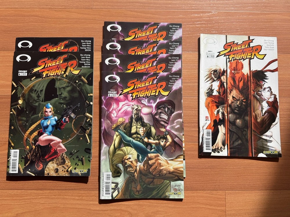 Street Fighter Image Comics #4 x2, 5 x4, 6 (2003, Image) Movie Netflix Lot Of 7