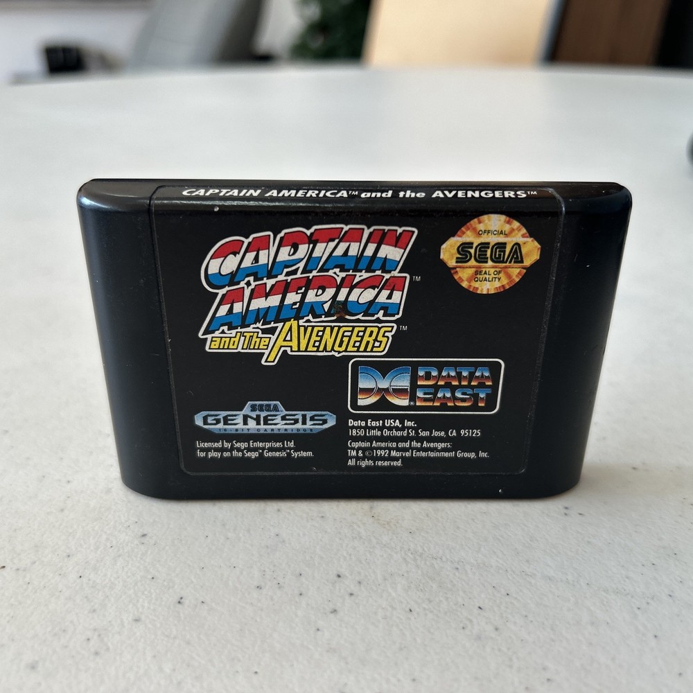 Captain America And The Avengers (Sega Genesis, 1992) Data East Marvel