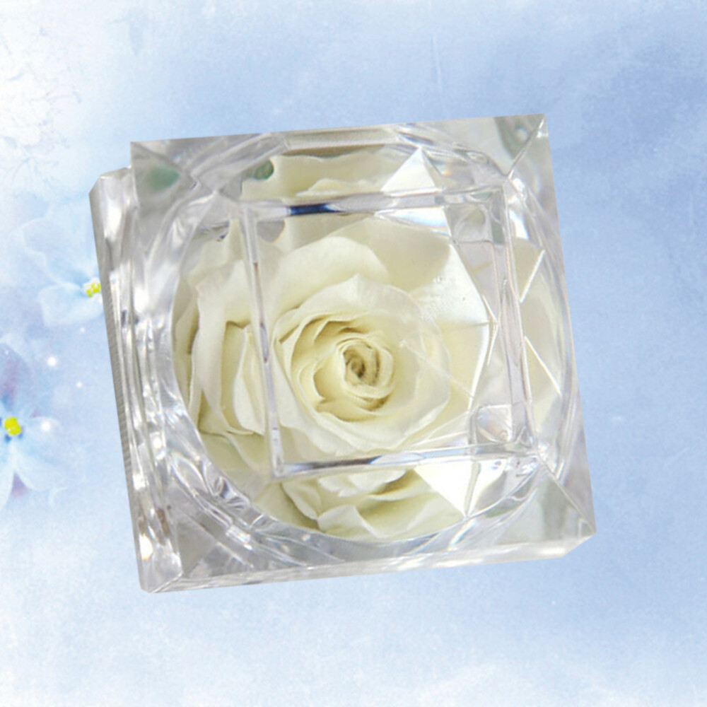Rose Bouquet Black Preserved Flower Gift Box Never Withered