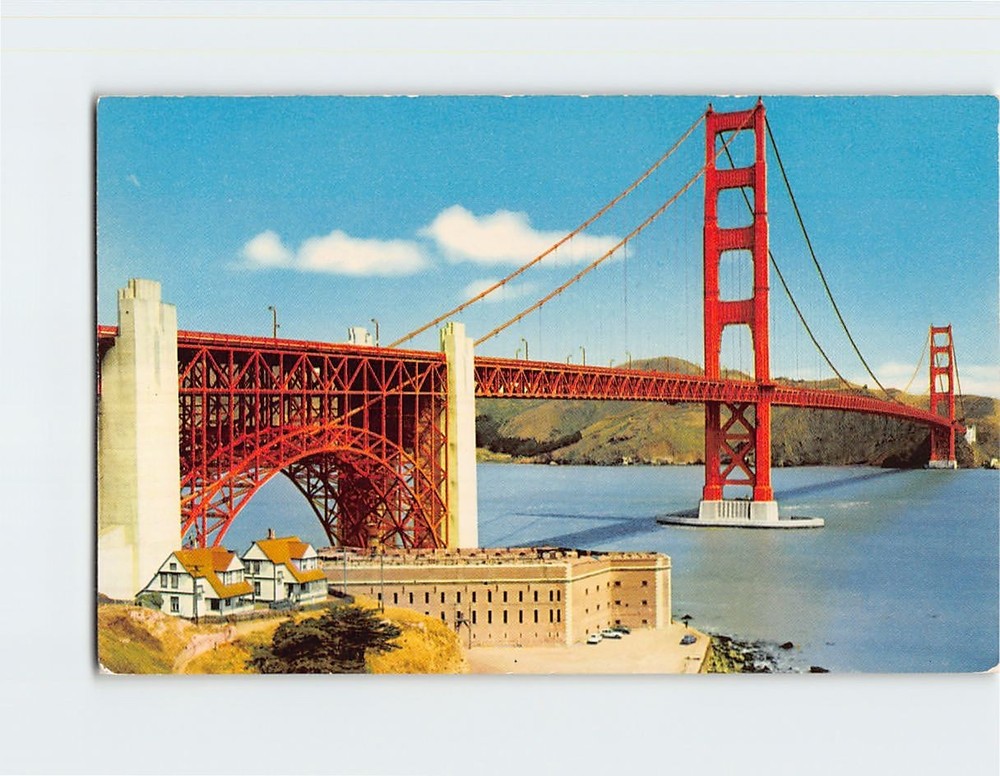 Postcard Golden Gate Bridge San Francisco California USA