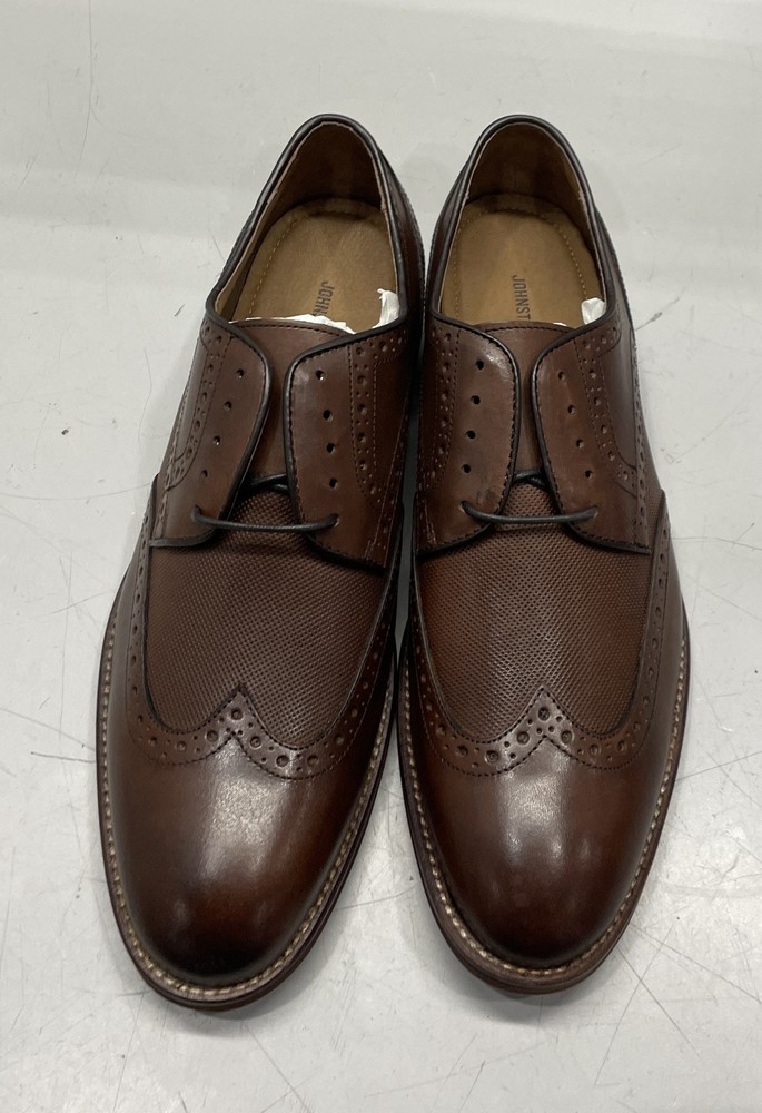 Johnston & Murphy Men's Conard Dress Shoes Oxford Lace-Up Oak Italian Size 10.5M