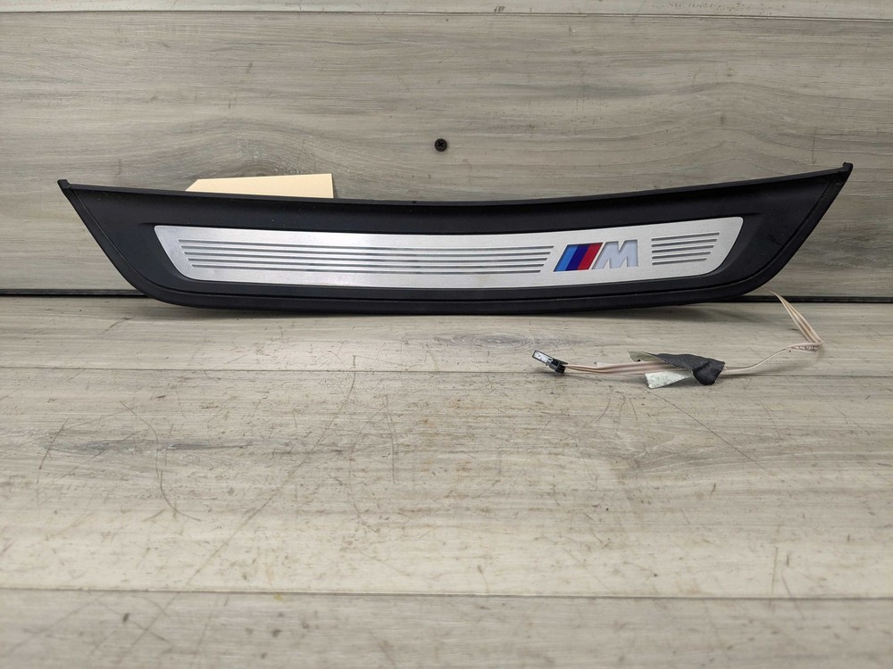 17-20 OEM BMW G30 Rear Left Driver Illuminated Door Sill Plate Molding M Trim