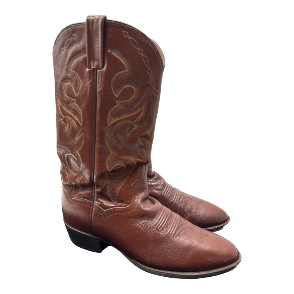 Dan Post Men's Leather Cowboy Boots Size 9.5 Extra Wide
