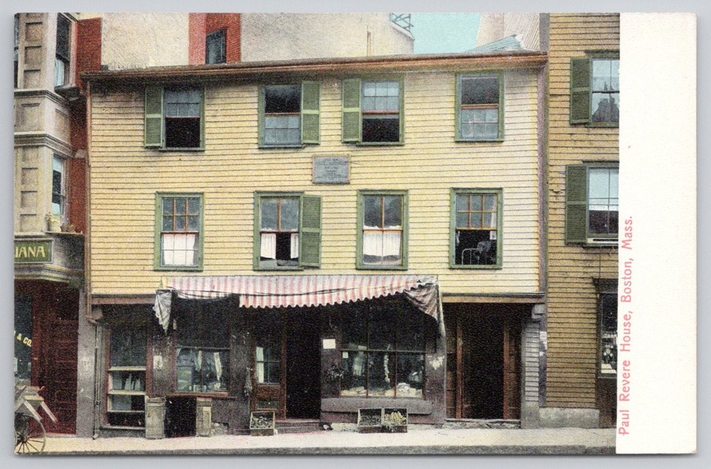 Paul Revere House Boston MA Vintage Postcard Historic Landmark Germany
