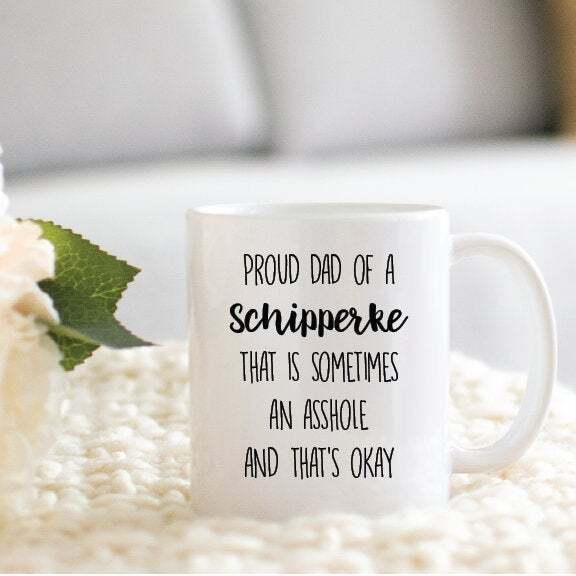 Schipperke-Themed Coffee Mug Gift for Dog Lovers and Parents