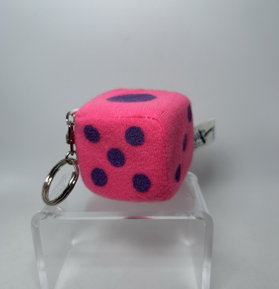 Vintage Nanco Single Dice Die Plush Keychain