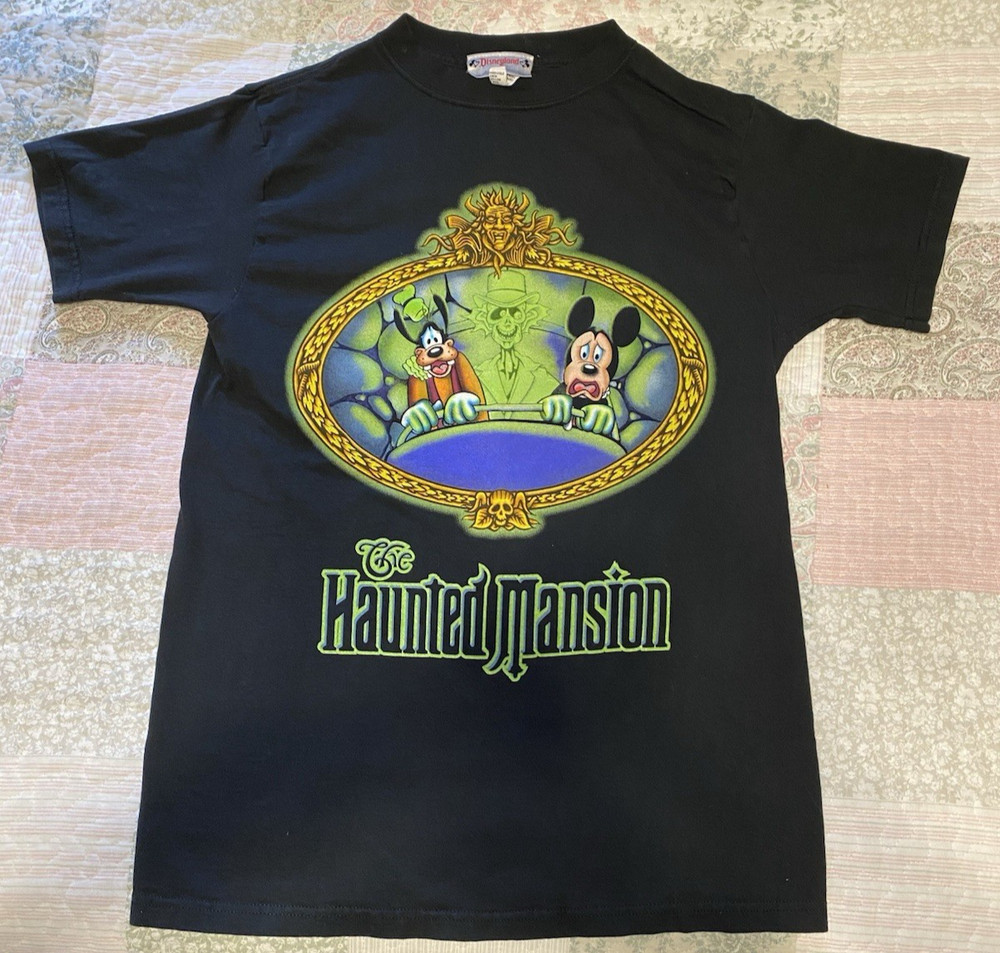 Vintage Disneyland Haunted Mansion Beware Of Hitchhiking Ghosts T Shirt Small