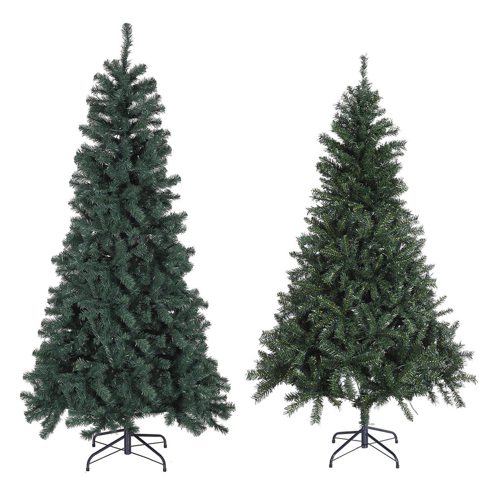 Christmas Tree Artificial 6/7.5ft Deluxe Tree With LED String Lights and Stand