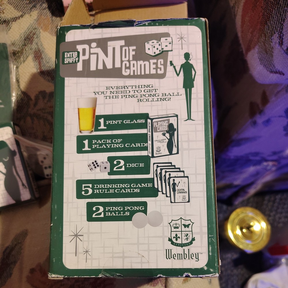 Funny-Adult-Party-College-Men & Women-Wembly Pint of Games-Drinking Game