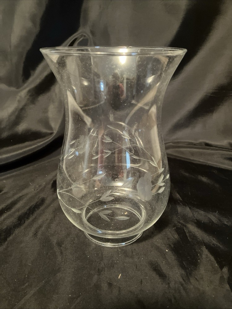NEW Princess House Heritage Glass Hurricane Lamp Globe Chimney 6 1/8” MORE