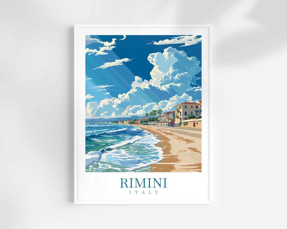 Rimini Travel Print Art Rimini Poster Italy Wall Art Decor Rimini Gift Rimini