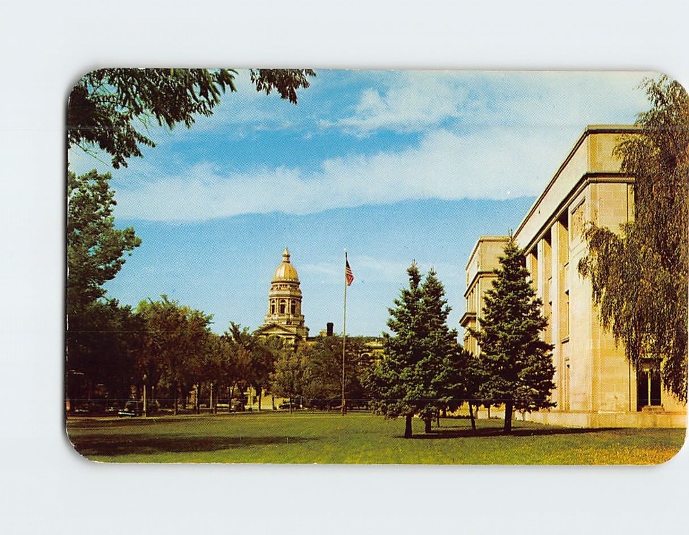 Postcard Vista of the Wyoming State Capitol Cheyenne Wyoming USA