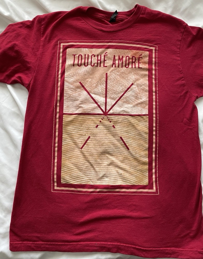 Touché Amoré Tour Band T Shirt Red Tee Size Medium Post Hardcore