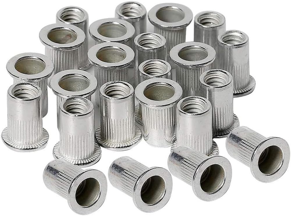 120pcs 1/4-20 Aluminum Rivet Nuts Threaded Inserts Rivnuts Nutsert 1/4-20UNC