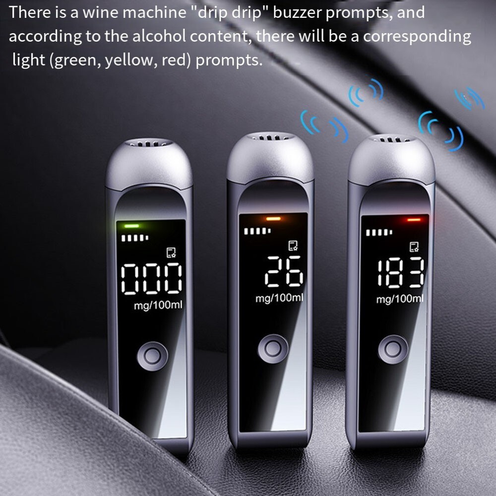 Accurate Alcohol Tester Rechargeable Breathalyzer for Easy Portability-image