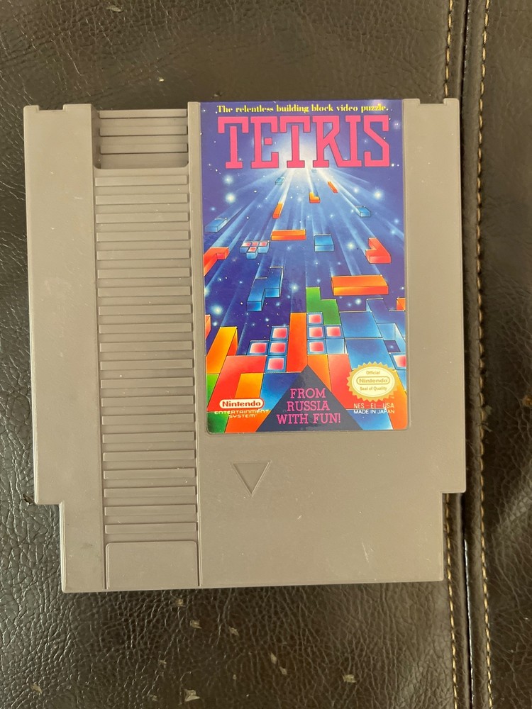 Authentic Nintendo NES Tetris NES Cartridge | Tested & Working