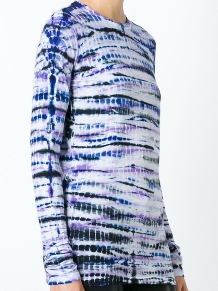 Proenza Schouler 100% Cotton Long Sleeve Tie Dye Shirt Size XS