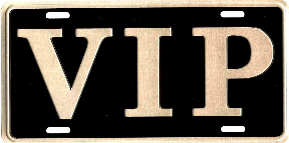 VIP V.I.P.  METAL LICENSE PLATE AUTO TAG EMBOSSED NUMBER PLATE #1048