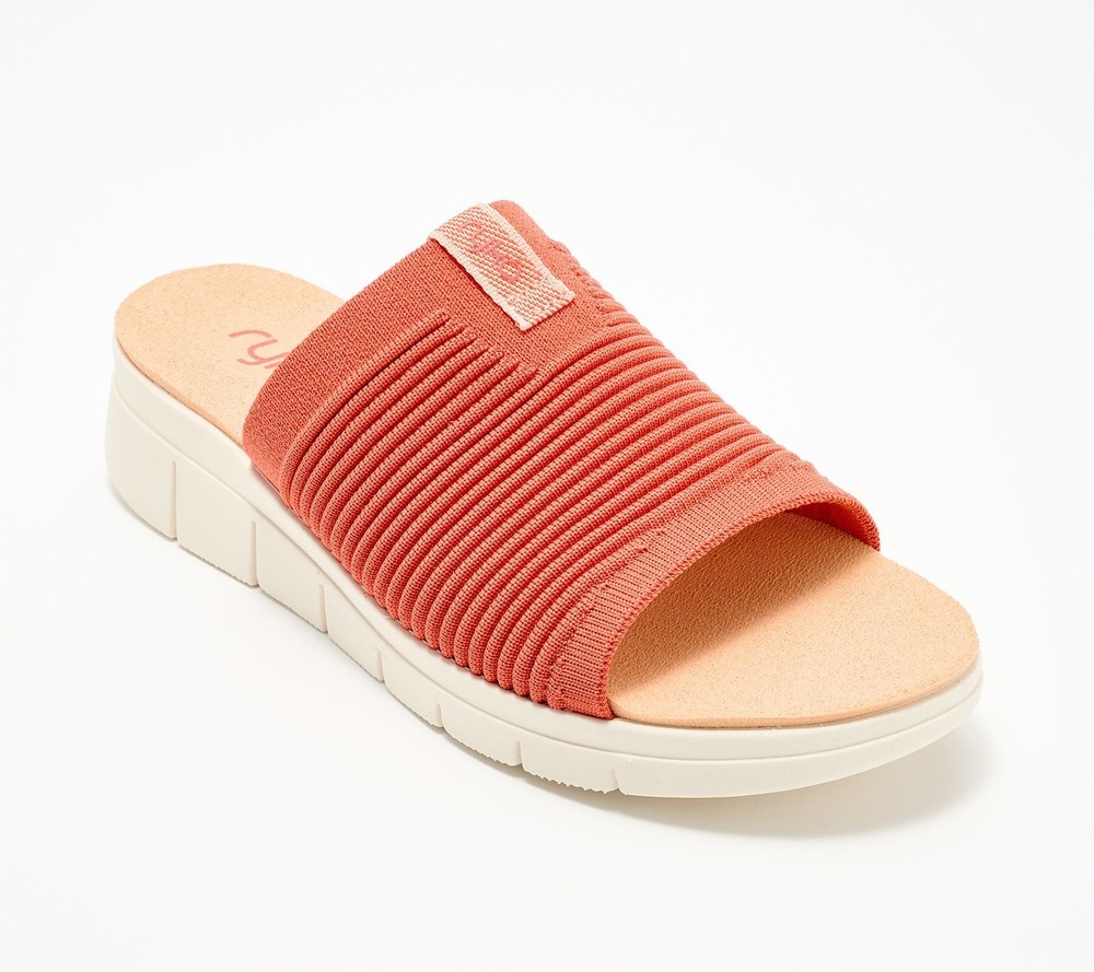 Ryka Women's Sz 10 Slip-On Slide Sandals Orange A688017
