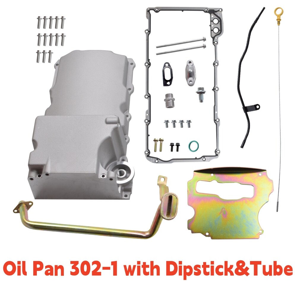 LS Swap Retrofit Low Profile Oil Pan Kit for GM LS1 LS2 LS3 Engine 55-87 302-1