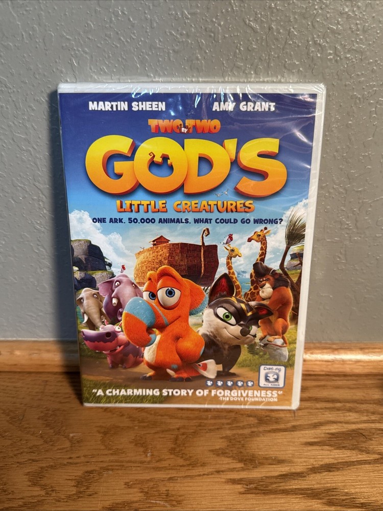 Two by Two Gods Little Creatures DVD Noahs Ark Story Martin Sheen Amy Grant New