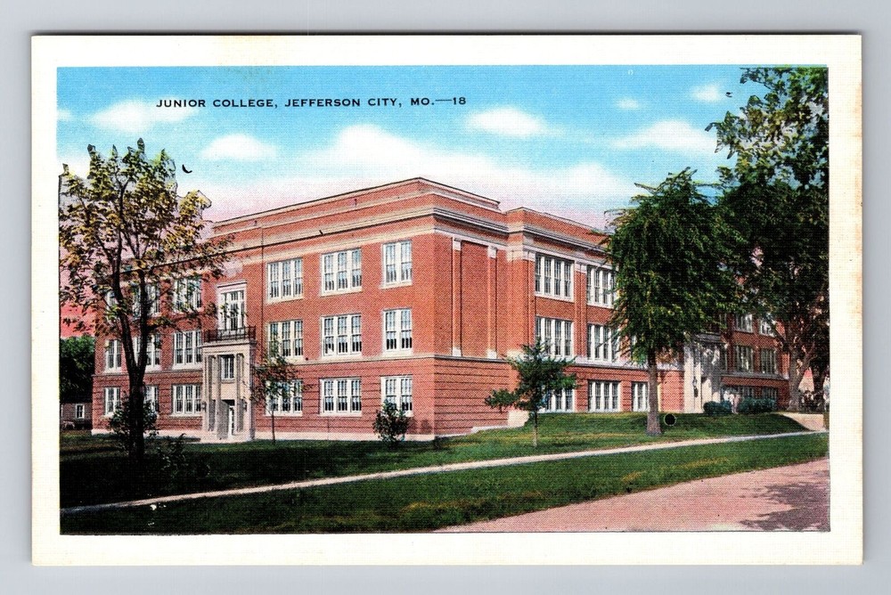 Jefferson City MO-Missouri, Junior College, Antique, Vintage Souvenir Postcard