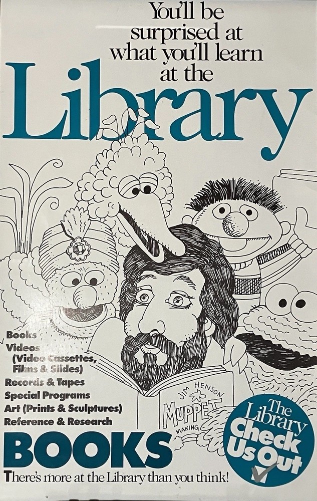 JIM HENSON & The Muppets Library Poster Thick Paper 24 in X 14 in ..Be Surprised