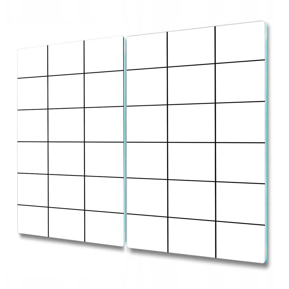 Glass Chopping Cutting Board Worktop Saver Checkers Minimalistic Simple 2x30x52