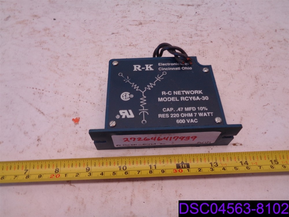 Qty = 3: R-K Electric R-C Network Model RCY6A-30