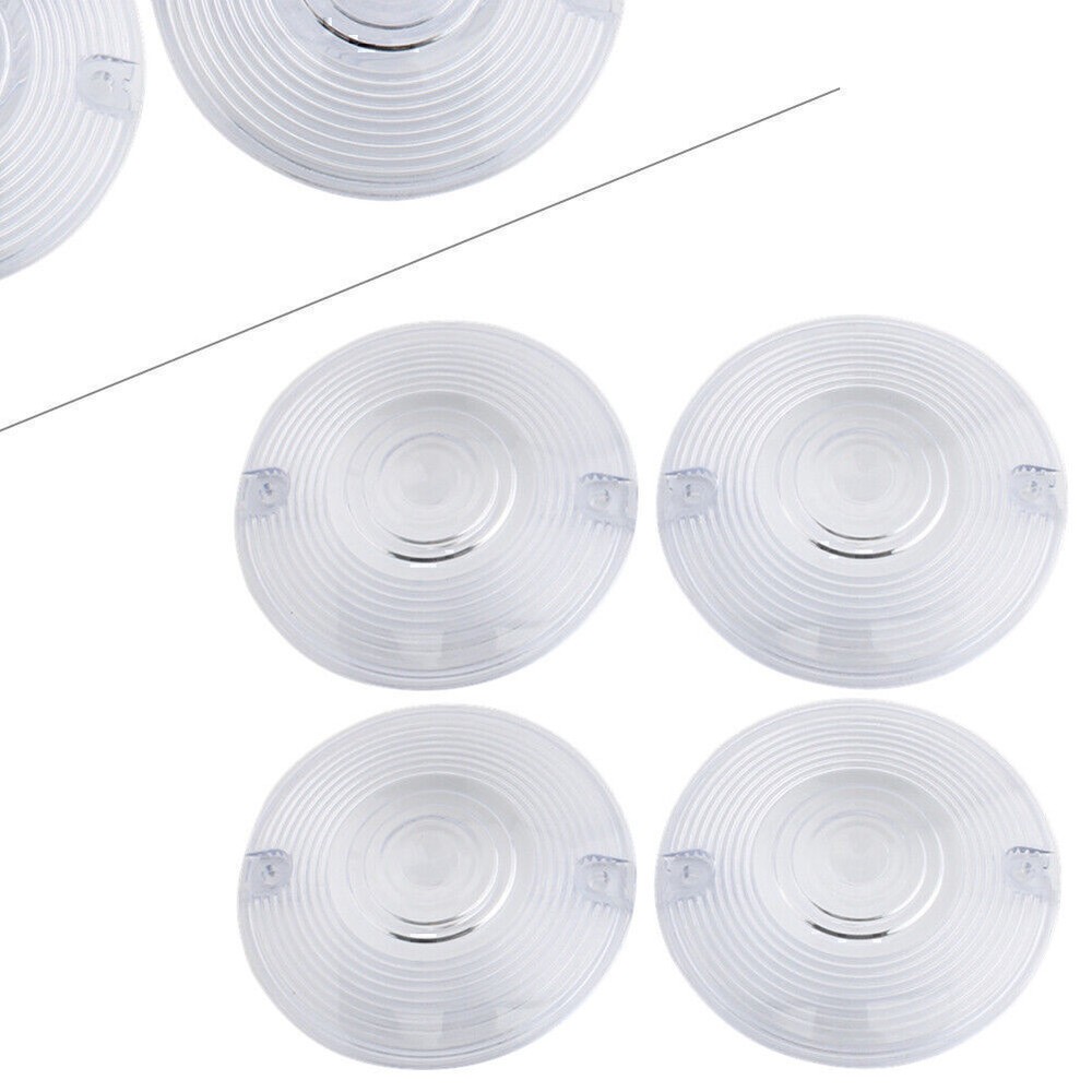 4 Pcs Moto Turn Signal Light Cover Clear Lens For Harley Electra Glide us