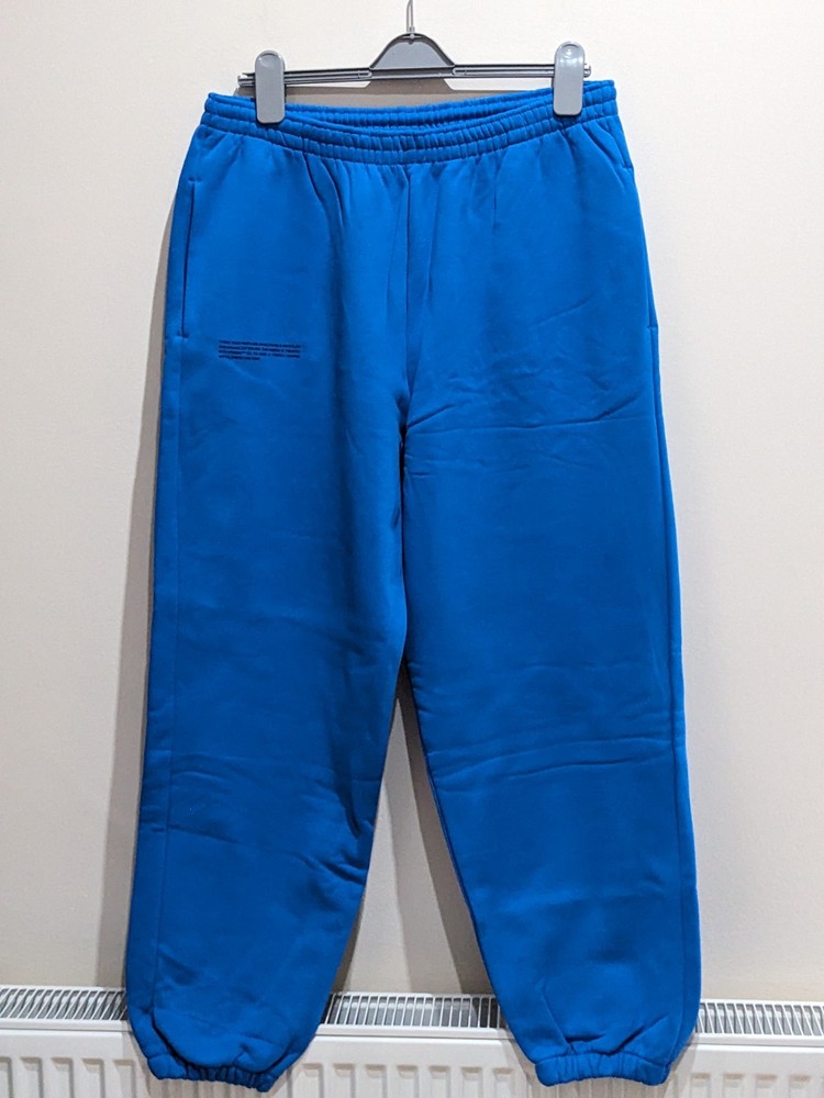 New Mens Pangaia Joggers Size XL Gym Casual Active Sports Blue Organic