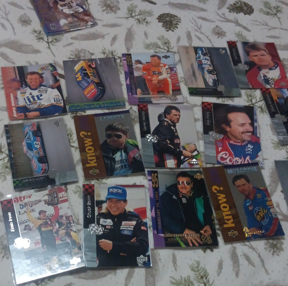 Upper Deck NASCAR Sports Trading Cards Lot 40 - Ernie Irvan, Musgrave, 1995
