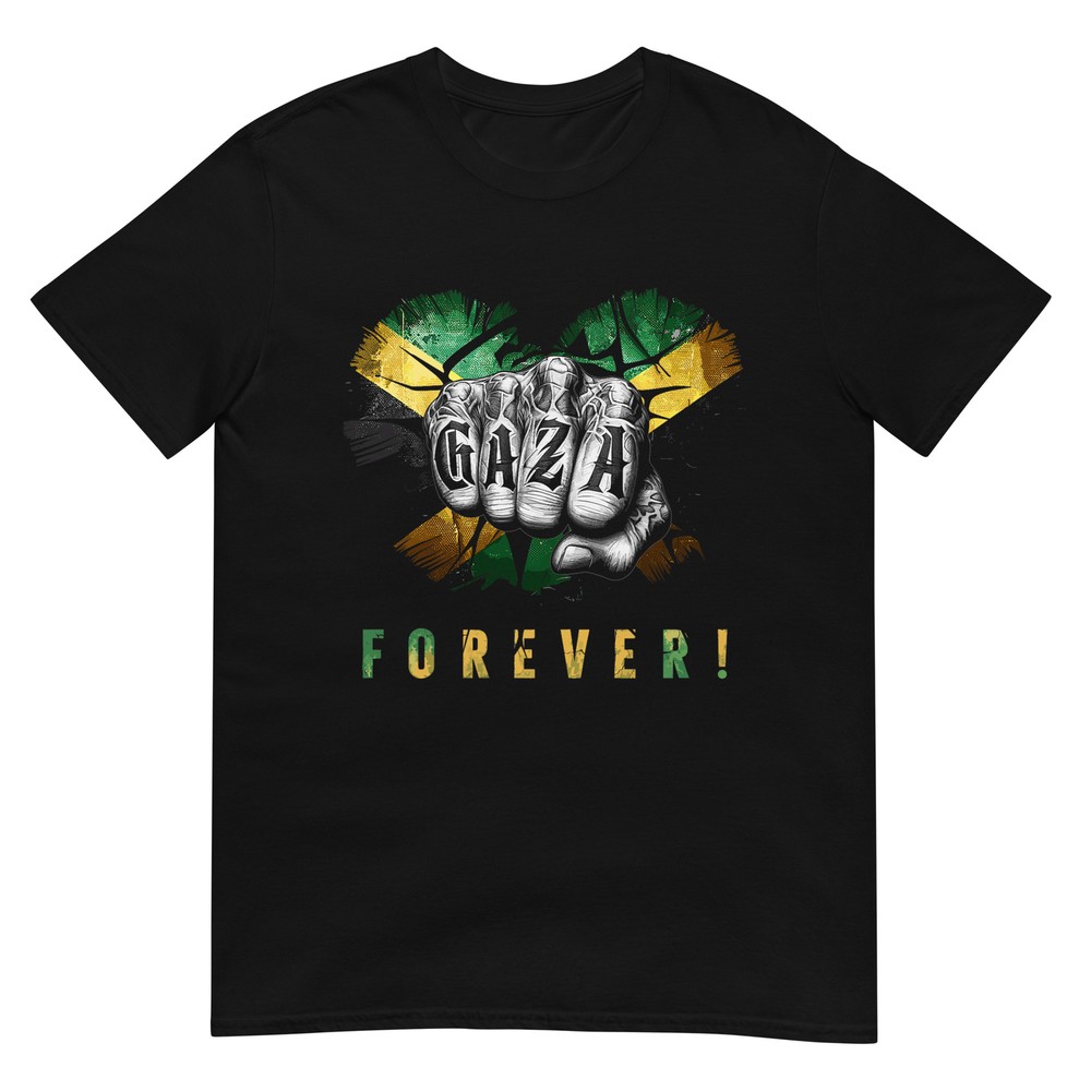 Gaza Forever Jamaican Flag Dancehall Vybz Fans Men, Women's T-Shirt