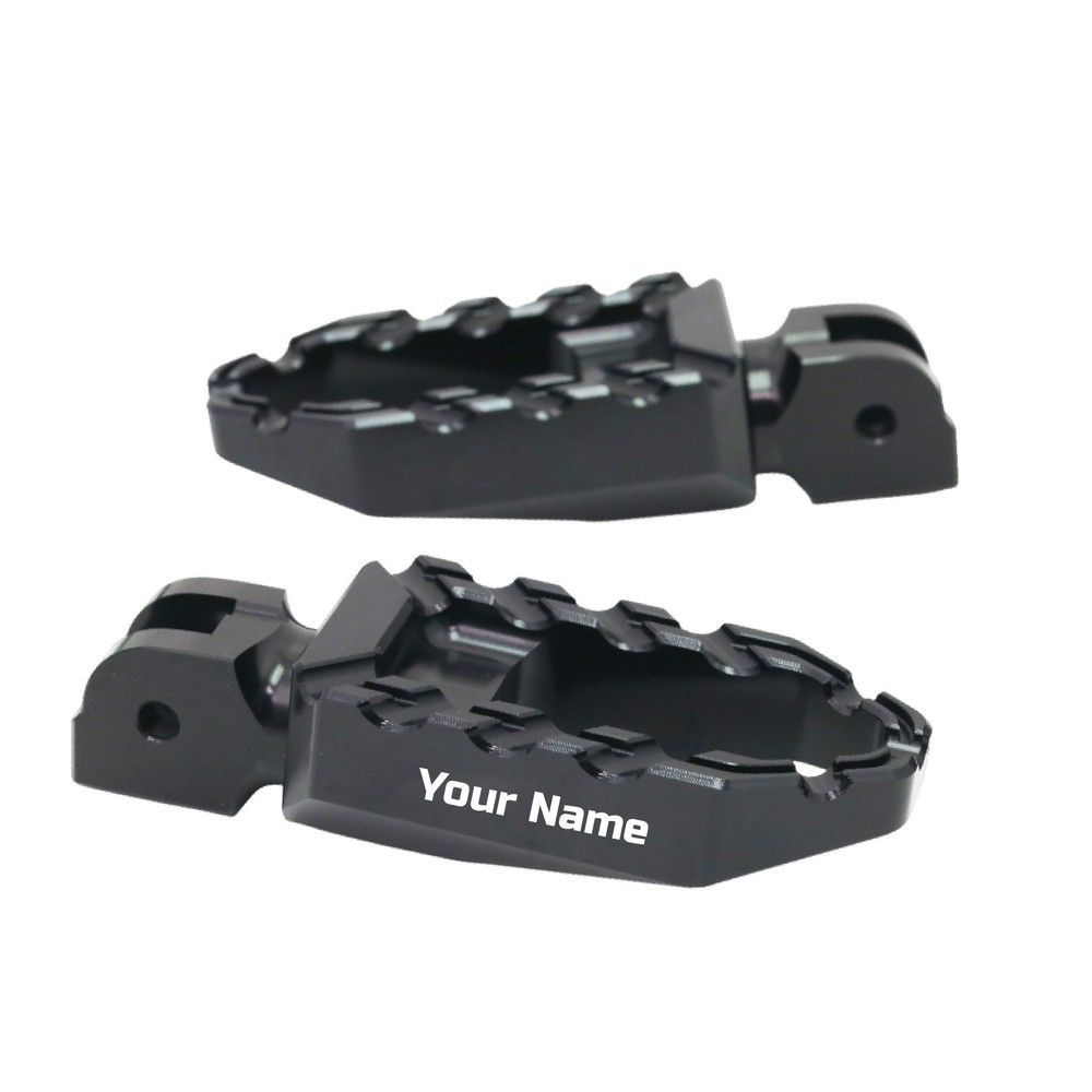 Custom Laser Front Wide Foot Pegs For Yamaha MT07 MT09 Tracer 7 700 900 Niken