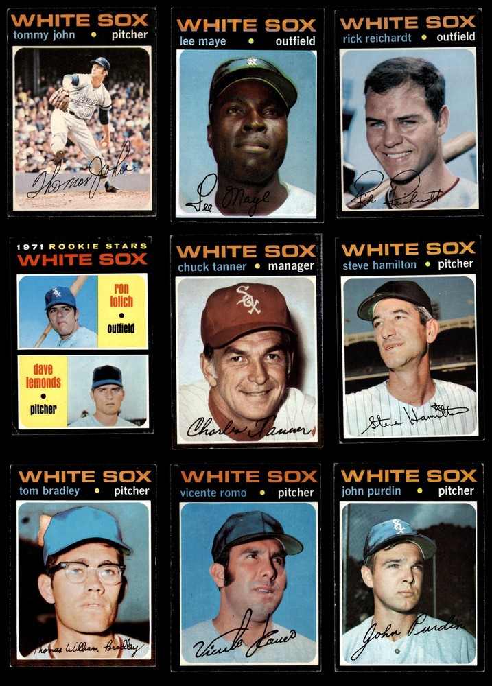 1971 Topps Chicago White Sox Team Set 3.5 - VG+ 7044096