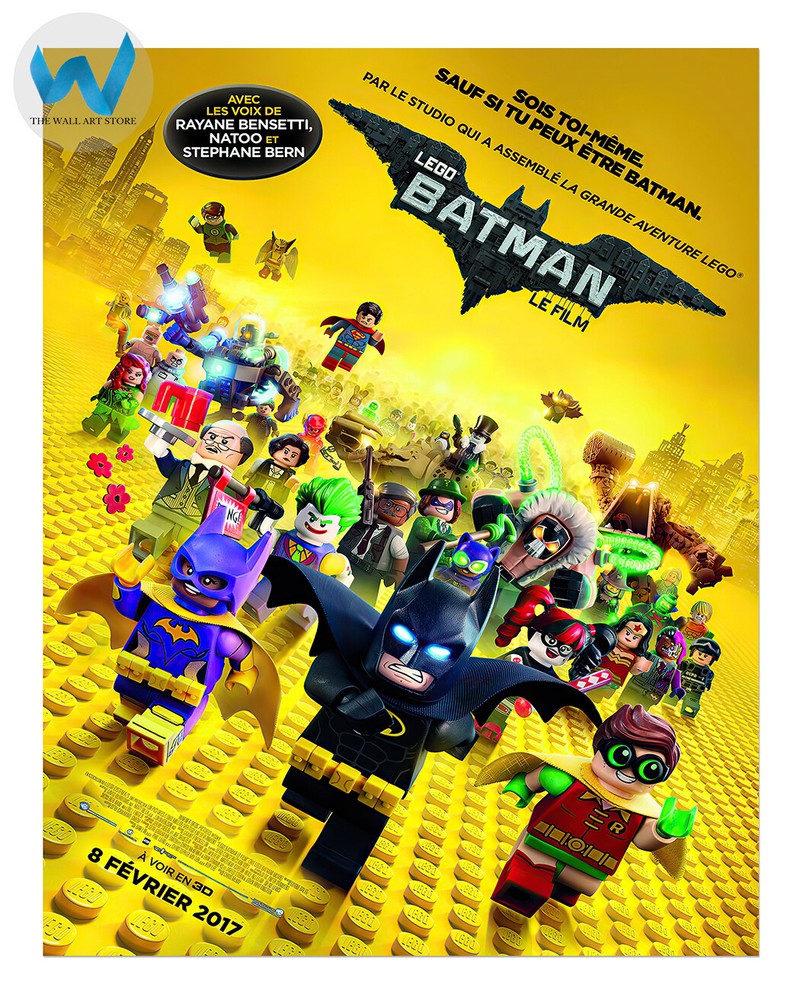 Lego Batman Movie Poster - 2017 Animated Film Wall Art  12X16/16X20/18X24/24X36
