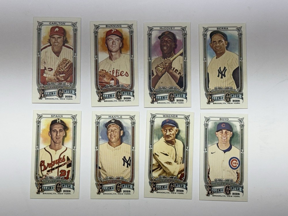2025 Topps Allen & Ginter Mini A&G Back x8 Card Lot - Includes SPs!