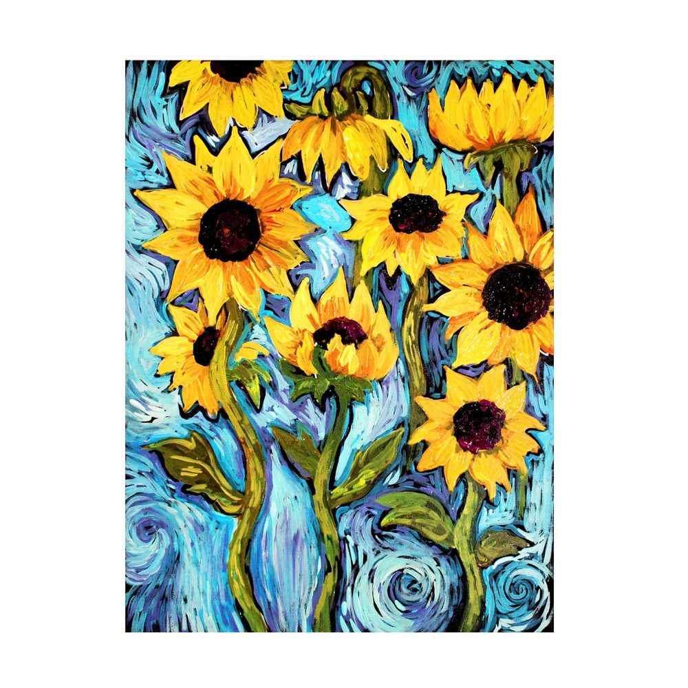 Canvas Wall Art - Natasha Wescoat 'Blue Skies' Wall Art for Living Room, Bedr...