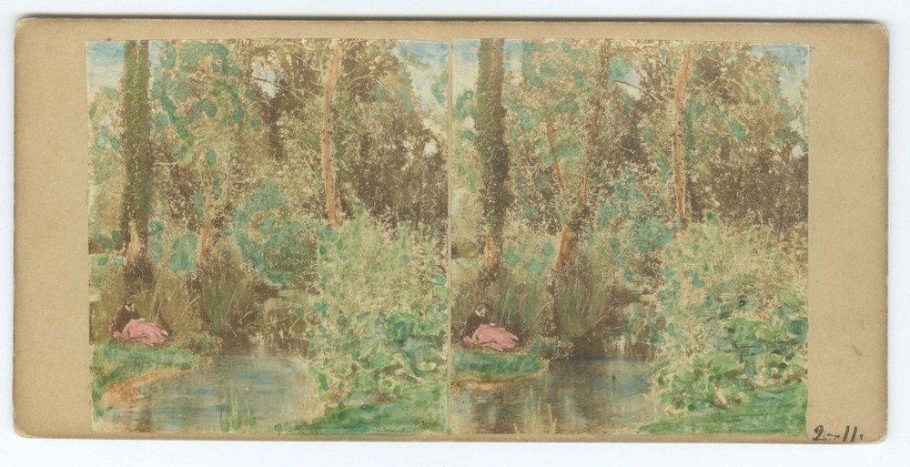 G5198~ ENGLAND – 1860s Hand Tinted Stereoview – Devonshire