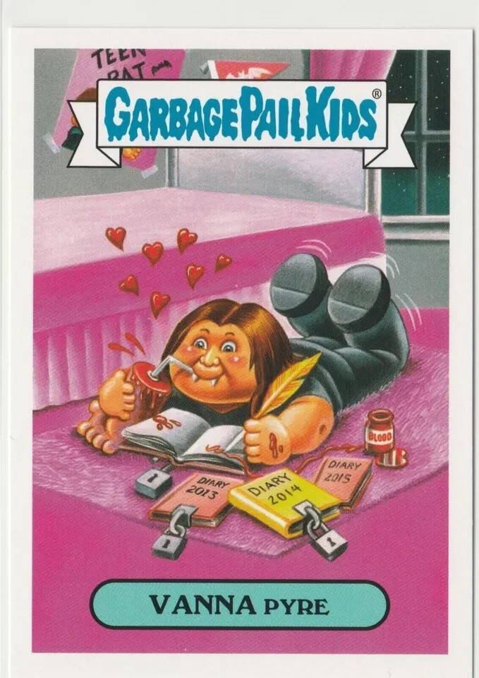 Vanna Pyre #2a Garbage Pail Kids GPK 2016 Prime Slime Trashy TV Card
