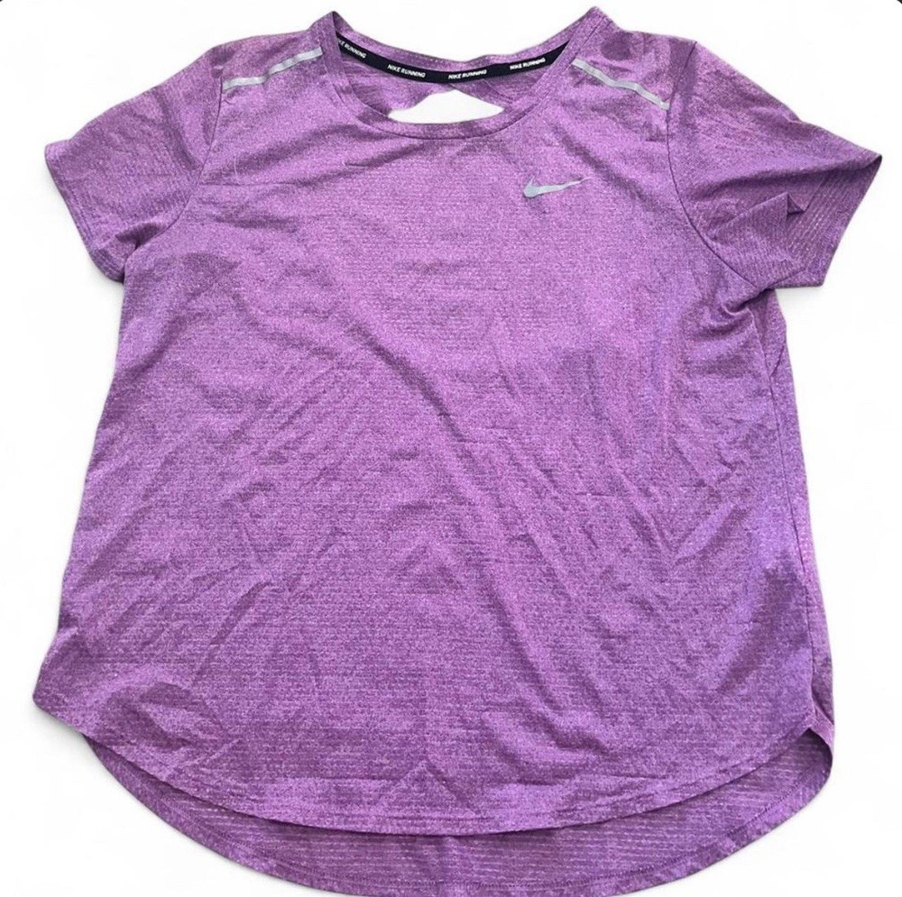 Nike Dri-FIT Women's Purple Lightweight Activewear T-Shirt Short Sleeve
