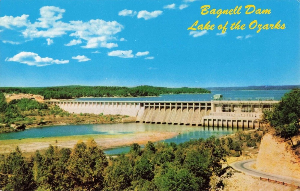 Bagnell Dam - Lake Of The Ozarks Missouri MO - Postcard